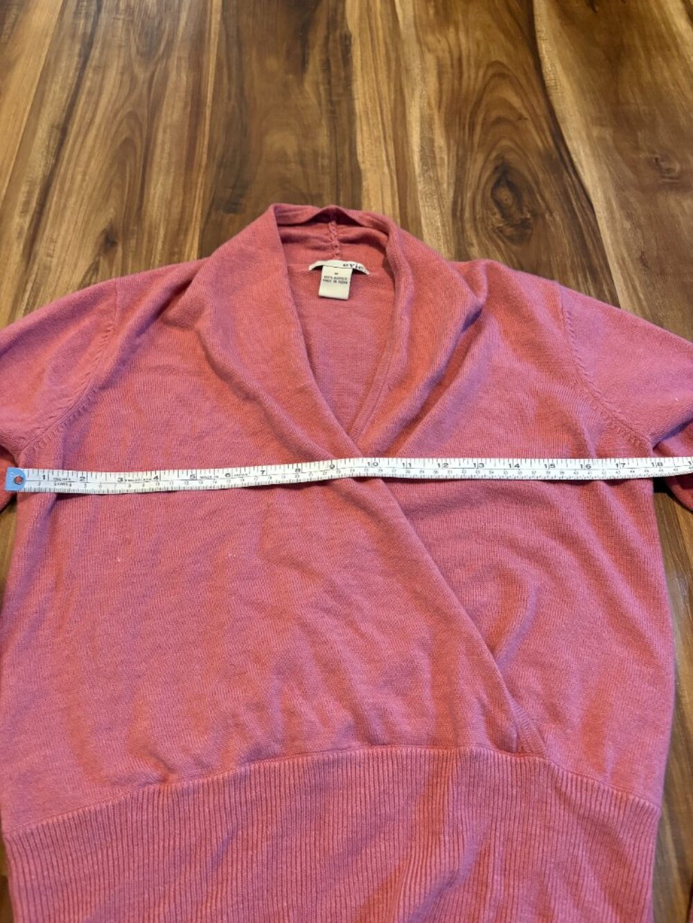 Women's Pink (Coral/Salmon) Sweater - Picture 3 of 4